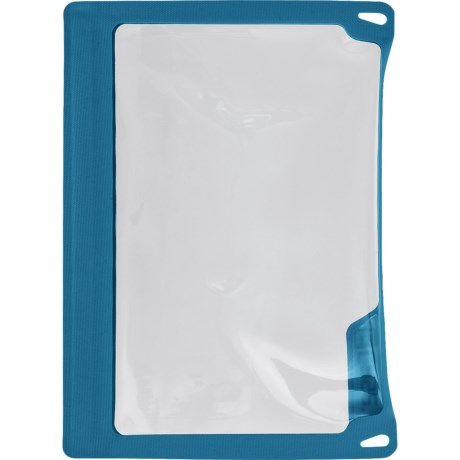 CLOSEOUTS . The E-Case eSeries 15 case provides reliable waterproof protection for your electronics. It features a SealLock zipper and a UV-resistant protective window that allows for complete touchscreen, camera and voice functionality. Available Colors: BLUE, GRAY.
