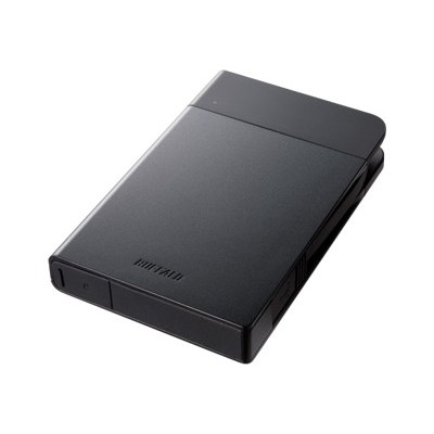 The 1TB MiniStation Extreme NFC Portable Hard Drive from Buffalo comes equipped with a wrap-around USB cable and secure hardware encryption