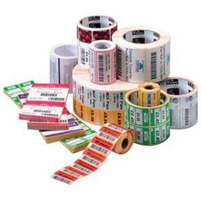 Zebra Z-Select 4000T - Paper - ultra-smooth - permanent acrylic adhesive - coated - perforated - bright white - 4 in x 1.5 in 21480 label(s) (12 roll(s) x 1790) labels - for G