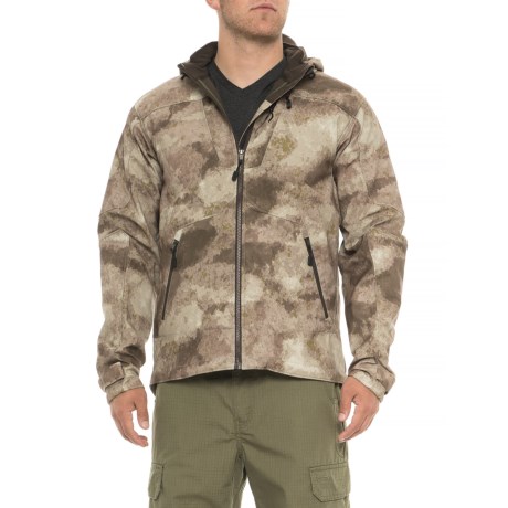CLOSEOUTS . Browning Arid Urban Speed Hellfire jacket has 3-Layer Pre-Ventand#174; waterproof breathable protection, body-mapped PrimaLoftand#174; insulation for warmth and a Harness Access opening on the back allows the jacket to be worn over a tree-stand safety harness Available Colors: ARID/URBAN. Sizes: S, M, L, XL, 3XL.