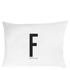 Personal Pillowcase from Danish brand Design Letters. The monochrome pillowcase features vintage typography created by renowned Danish architect Arne Jacobsen.The white pillowcase, crafted from 100% cotton, features the personal upper case letter on the front and ?Good Night? printed on the back. The pillowcase fastens with a zipper closure and will add a minimalist accent to the bedroom.Features:Personal Pillowcase from Danish brand Design LettersThe monochrome pillowcase features vintage typography created by renowned Danish architect Arne JacobsenFits a standard sized pillow100% cottonUpper case letter on the front?Good Night? printed on the backZipper closureDimensions: H: 70cm x W: 50cm