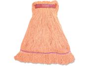 Genuine Joe Narrow Band Large Mophead - Rayon, Cotton GJOLOR1BEA Type: Brooms, Brushes, & Dusters Color: Orange