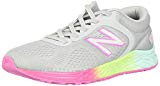 new balance Girls' Arishi V2 Running Shoe,LIGHT ALUMINUM/RAINBOW,4 W US Big Kid