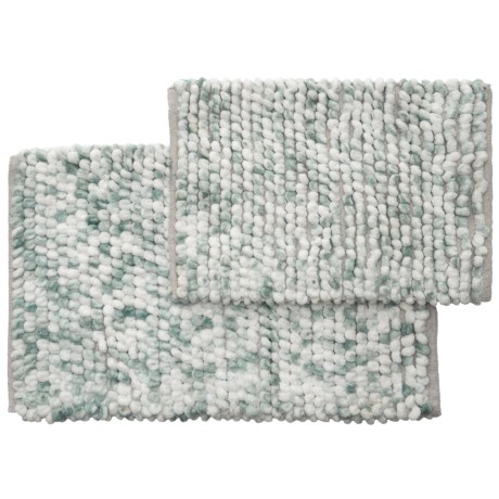 CLOSEOUTS . Your wet toes canand#39;t wait to dry off on Vista Home Fashionsand#39; Adelaide space-dyed bath rugs, fashioned from oh-so-soft-and-absorbent microfiber. Available Colors: GREY, ALLOY GREY, COBBLE, SILVER BLUE.