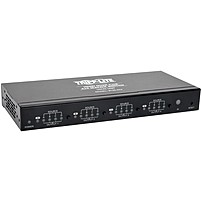P Tripp Lite's B126 4X4 HDMI over Cat5 6 Matrix Splitter Switch and Transmitter Unit allows you to share high definition video and audio from four HDMI enabled digital video components  e.g., DVR, Cable Box, Blu Ray, HD gaming consoles, etc