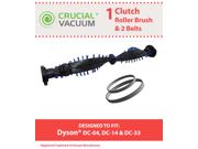 Dyson DC07 Roller Brush & Drive Belt Set Designed To Fit Dyson DC07, DC14, DC33 Clutch Upright Vacuums; Compare To Dyson Roller Part # 904174-01 & Belt Part # DYR-1000, DYR1000, PPP135, 05361-01-02 Type: Vacuum Filter