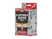 Clothes Moth Trap Brand: Springstar Type: Traps & Cages Pest Type: Moths Features: The ideal clothes moth monitor    Attracts and captures adult male webbing clothes moths    Moths are attracted to the trap by a long-lasting pheromone lure where they are killed on a non-toxic sticky pad    Clothes moths are very difficult to find and identify    The Clothes Moth Trap simply and easily captures moths assuring that infestations can be stopped before expensive damage to clothes occurs    Contains two pre-assembled traps and lures.