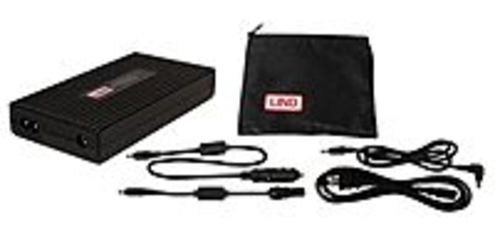 The Lind ACDC7020-MO10 Auto/Air AC adapter will power your laptop from an AC wall outlet, automobile cigarette lighter socket, or airline seat power plug.