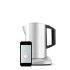 The stainless steel iKettle Electric Wifi Kettle will allow you to brew up from anywhere in your home using your smartphone. Boasting a one-touch set up for easy operation, the iKettle features four temperature settings, whilst the keep warm feature keeps the kettle at your desired temperature for up to 30 minutes.  Perfect for making your wake-up coffee or your 'just-got-home-from-work cuppa', the iKettle comes with a soft touch rubber handle, a filtered spout and an auto shut-off function with boil dry protection. Easy to clean thanks to the removable filter, the ikettle works on Android 4  and Apple iOS7 . - L.M.  Features:    iKettle Electric Wifi Kettle  Allows you to boil the kettle using your smartphone  One-touch set up  'Wake up' and 'welcome home' mode/timer  4 temperature settings  Keep warm feature keeps the kettle at your desired temperature for up to 30 minutes  Removable filter for easy cleaning  Auto shut-off with boil dry protection  Stainless steel construction  LED backlit control panel  1.8 litre capacity  Dimensions: H:24 x W:21 x D:20.5cm  Weight: 1.6kg    Connectivity:    Wireless 802.11b/gx  WPA/WPA2  Works on Android 4  and Apple iOS7   Requires a 2.4Ghz router    Power:    Has a standard 3-pin UK plug  Voltage: 220-240V  Frequency: 50/60Hz  Power Input: 1850-2200X    Contains:    iKettle  WiFi Base Unit