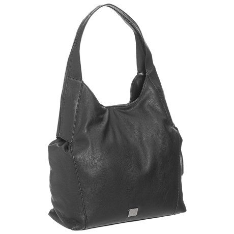 CLOSEOUTS . A tote bag with hobo style, Koobaand#39;s Oakland Hobo bag keeps the look sleek and simple, and gives you the option of using one handle or two with a quick zip! Available Colors: BLACK.