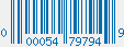 UPC bar code 000054797949