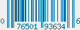 UPC bar code 076501936346
