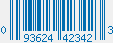 UPC bar code 093624423423