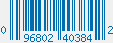 UPC bar code 096802403842