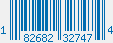 UPC bar code 182682327474