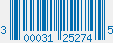 UPC bar code 300031252745
