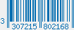 EAN bar code 3307215802168