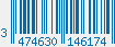 EAN bar code 3474630146174