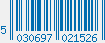 EAN bar code 5030697021526