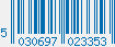 EAN bar code 5030697023353