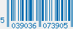 EAN bar code 5039036073905