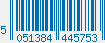 EAN bar code 5051384445753
