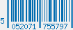 EAN bar code 5052071755797