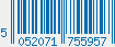 EAN bar code 5052071755957