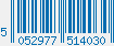 EAN bar code 5052977514030