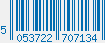 EAN bar code 5053722707134