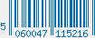 EAN bar code 5060047115216