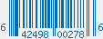 UPC bar code 642498002786
