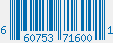 UPC bar code 660753716001