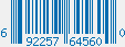 UPC bar code 692257645600