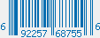 UPC bar code 692257687556