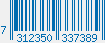 EAN bar code 7312350337389