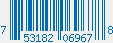UPC bar code 753182069678