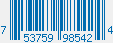 UPC bar code 753759985424