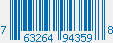 UPC bar code 763264943598