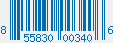 UPC bar code 855830003406