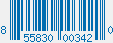UPC bar code 855830003420