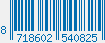 EAN bar code 8718602540825