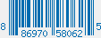 UPC bar code 886970580625