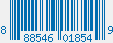UPC bar code 888546018549