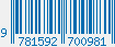 ISBN bar code 9781592700981