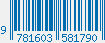 ISBN bar code 9781603581790